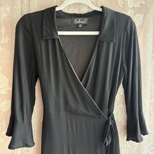 Lulus Women's Black Wrap Dress